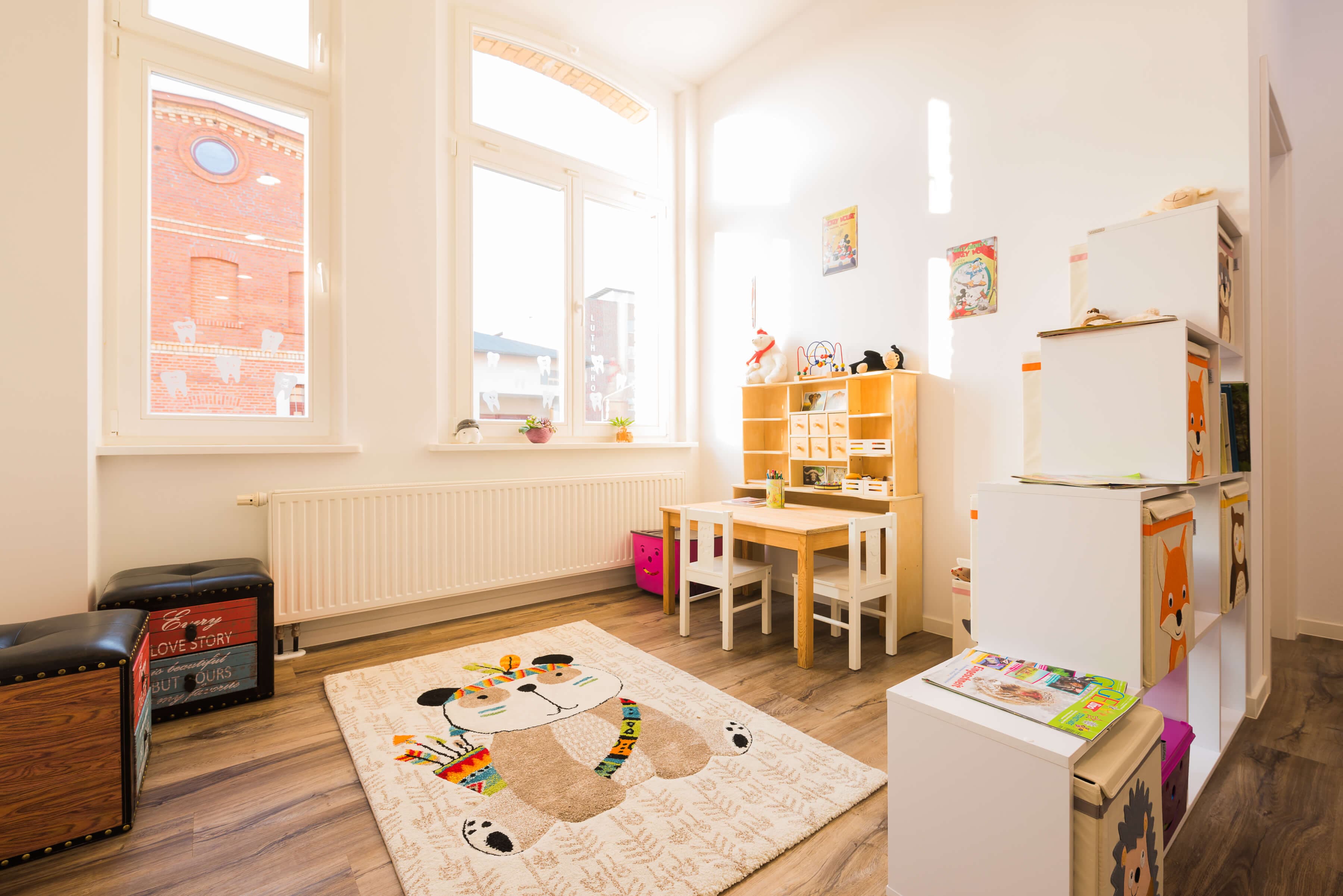 Kinder-Spieleecke in der Zahnarztpraxis